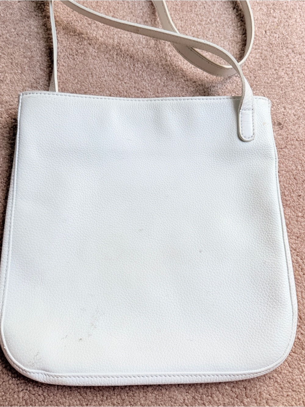 Longchamp vintage White Leather Crossbody Bag - Picture 5 of 10